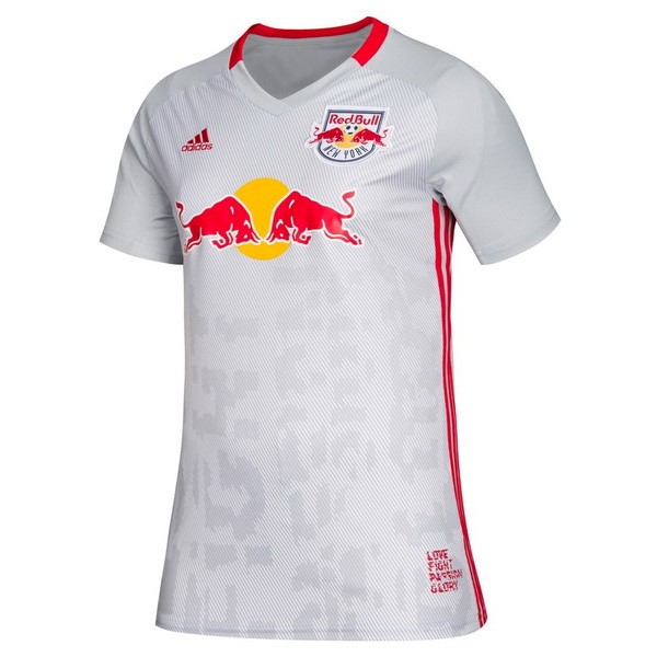 Camiseta Red Bulls Replica Primera Ropa Mujer 2019/20 Blanco